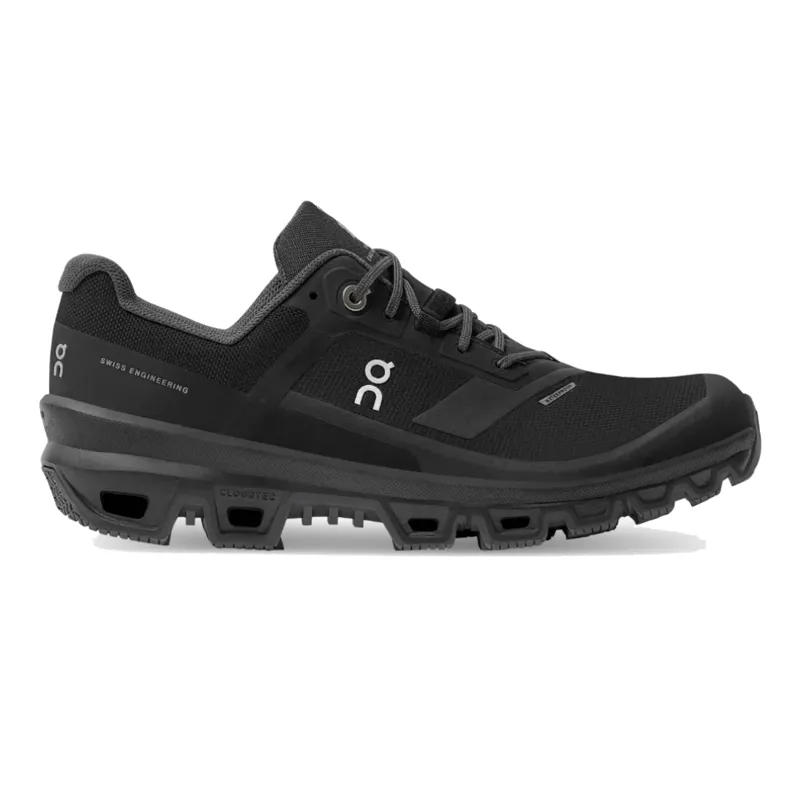 On Women's Cloudventure Waterproof in Black